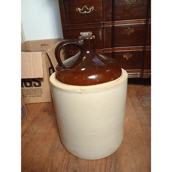 Vintage #5 Western Stoneware Monmouth Illinois Jug Circa - 1920s - 1930s - Picture 4 of 12